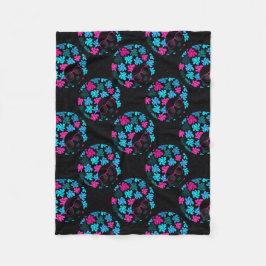 Afro Diva Turquoise & Hot Pink Fleecedecke