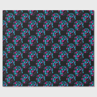 Afro Diva Turquoise & Hot Pink Geschenkpapier