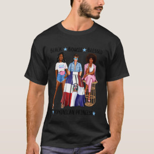 Afro-Dominikanische Prinzessin Damen Flagge von Do T-Shirt