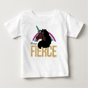 Afro-Einhorn   Magisch - Immer wild Baby T-shirt