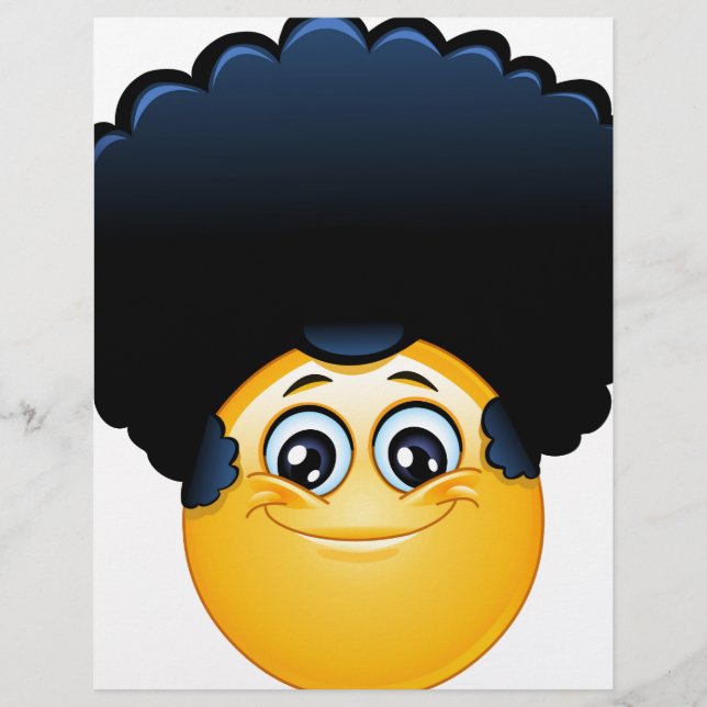afro emoji (Vorderseite)