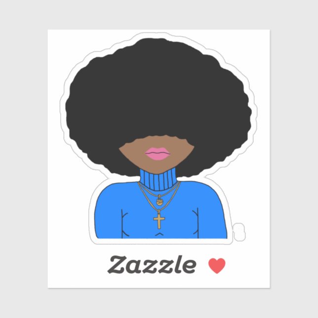 Afro Empowerment Aufkleber (Blatt)