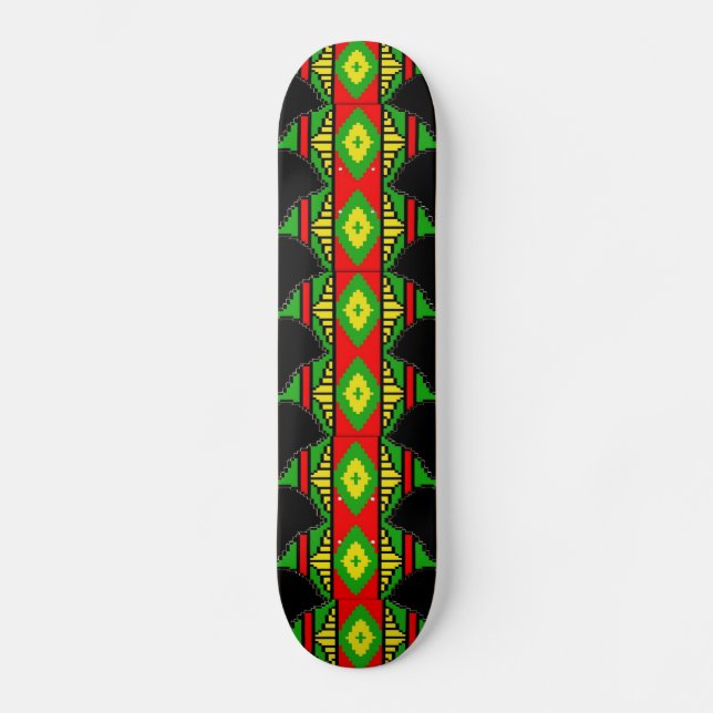 Afro Exzentrisch 7 7/8" Skateboard (Vorderseite)