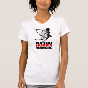Afro-Fee-Felsen-T - Shirt