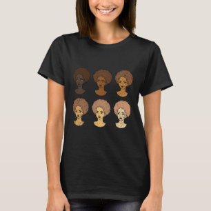 Afro-Frau Frauen Schwarzer Geschichtsmonat Männer  T-Shirt