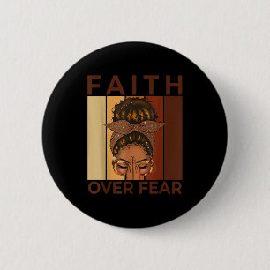 Afro-Frau Gott sagt, ich bin einzigartig Schwarze Button