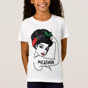 Afro Frau Melanin Black History Monat Afrika Amer T-Shirt