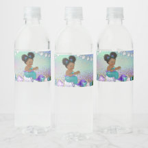 Afro-Frisur-Juwel-Meerjungfrau-Baby-Shower