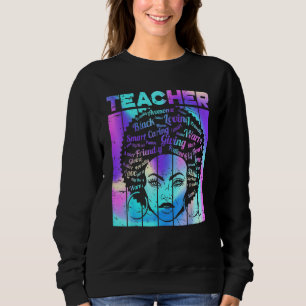 Afro Girl African Quote Grafische Schwarze Geschic Sweatshirt