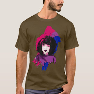 Afro Girl Bisexual Flag BI Schwarze Geschichte Mel T-Shirt