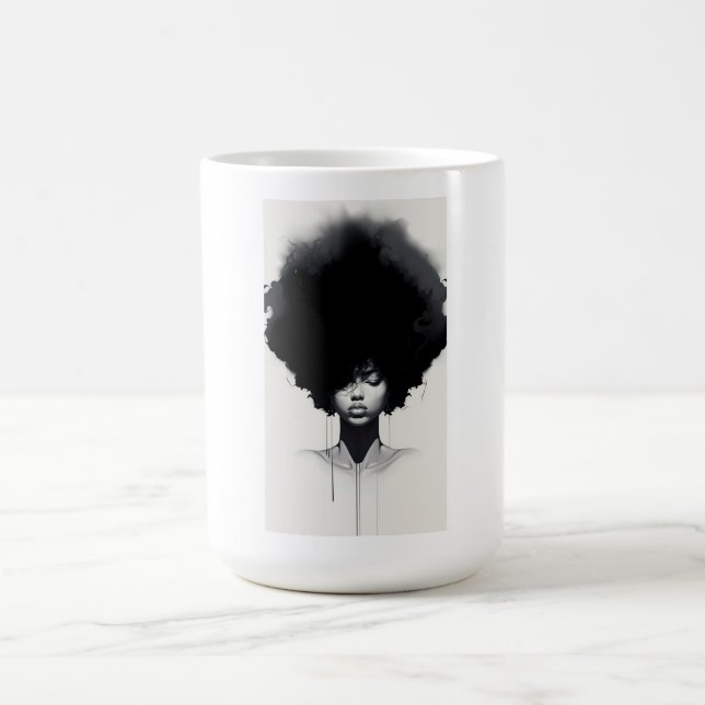 afro girl kaffeetasse (Mittel)