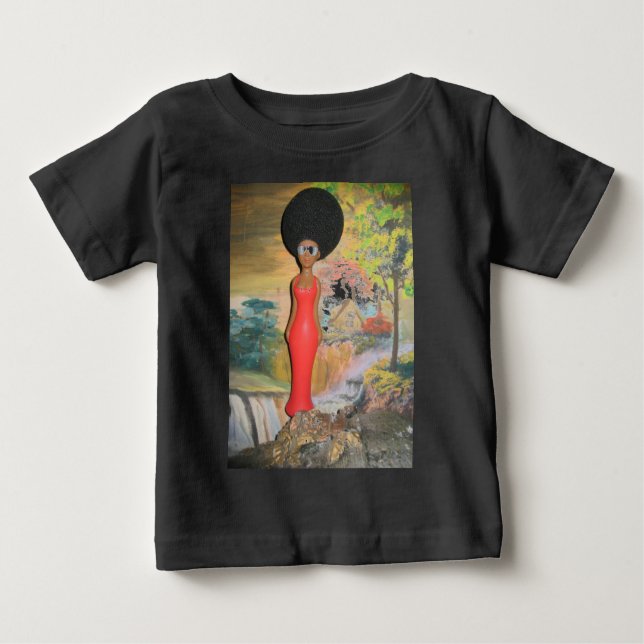 Afro Glam: Eine zeitlose Schönheit Baby T-shirt (Vorderseite)