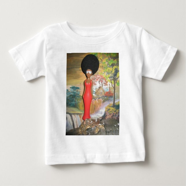 Afro Glam: Eine zeitlose Schönheit Baby T-shirt (Vorderseite)