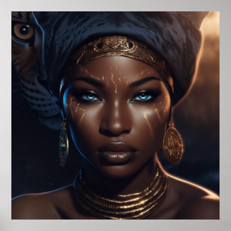 Afro Goddess Ascension (Matte) Poster