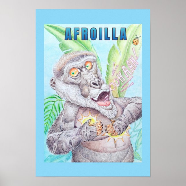 AFRO GORILLA POSTER  (Vorne)