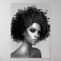 Afro Hair 3D Illustration