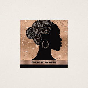 Afro Hair Braider Business Card