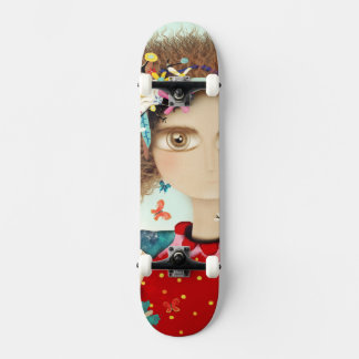 AFRO HAIR DOLL RUPYDETEQUILA RIESIGES AUGEN BLUMEN SKATEBOARD