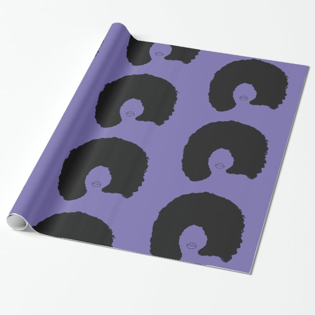 Afro Hair Geschenkpapier (Ungerollt)