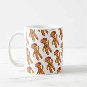 Afro Hair Gingerbread Tasse