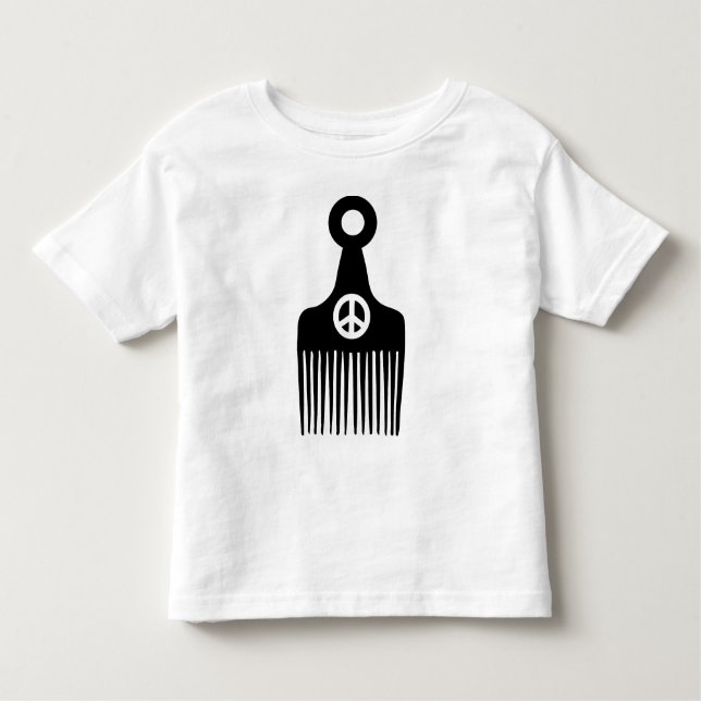 Afro Hair Peace Kleinkind T-shirt (Vorderseite)