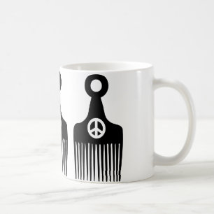 Afro Hair Peace Tasse