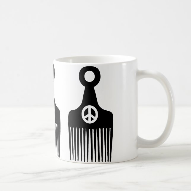 Afro Hair Peace Tasse (Rechts)