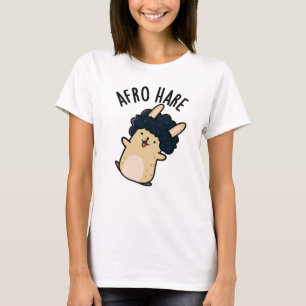 Afro Hare Funny Rabbit mit Afro Puff T-Shirt