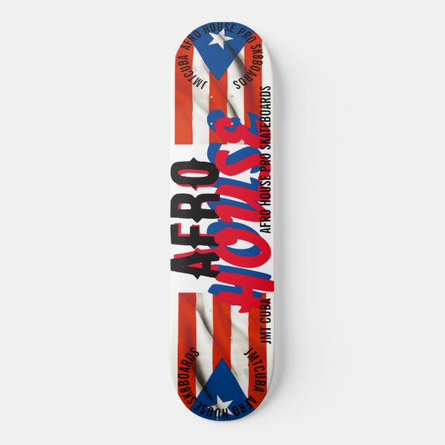 AFRO HOUSE 8 1/4" Skateboard Deck (Vorderseite)