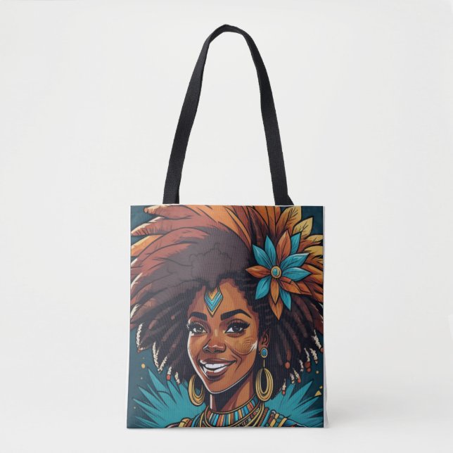 Afro Indigene Reise Tasche (Vorderseite)
