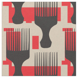 Afro-Kamm-natürliche Haar-Schönheit Stoff