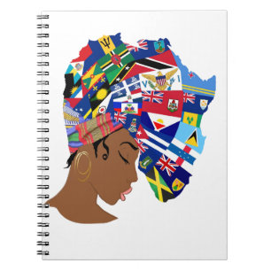 Afro Karibische Königin Notizblock