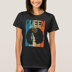 Afro-Königin Melanin Schwarze Frau Magie Schwarze T-Shirt