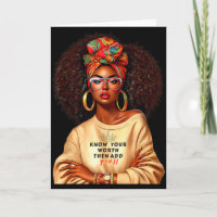 Afro-Königin Schwarze Frau Afrikanisches Melanin S