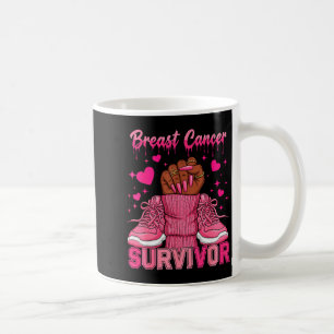Afro-Königin Schwarze Frauen Brustkrebsüberlebende Kaffeetasse