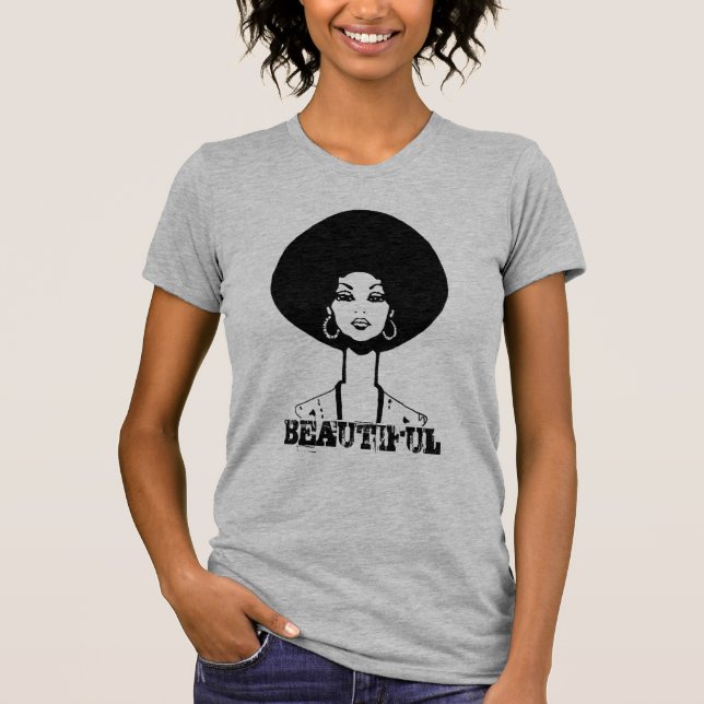 AFRO LADY SCHÖN T-Shirt (Vorderseite)