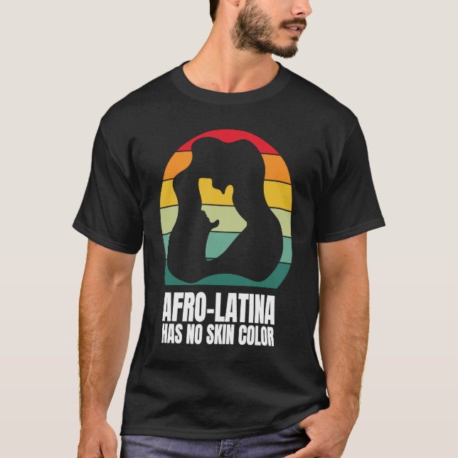 Afro Latina African American Culture Latina Pride  T-Shirt (Vorderseite)