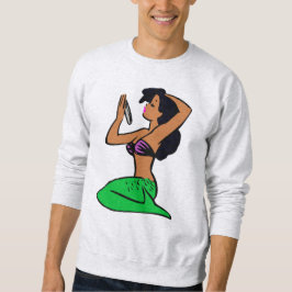 afro latina mermaid sweatshirt