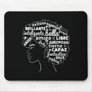 Afro Latina Pride Gift Afro Latino Black History m Mousepad
