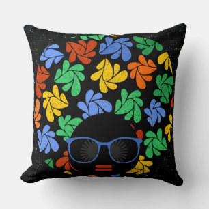 Afro-Liebe Buntes Kissen