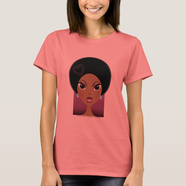 Afro Liebe T-Shirt (Vorderseite)