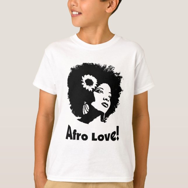 Afro-Liebe T-Shirt (Vorderseite)