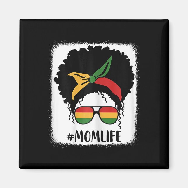 Afro Mama Life Black Mama Mütter D Magnet (Vorne)