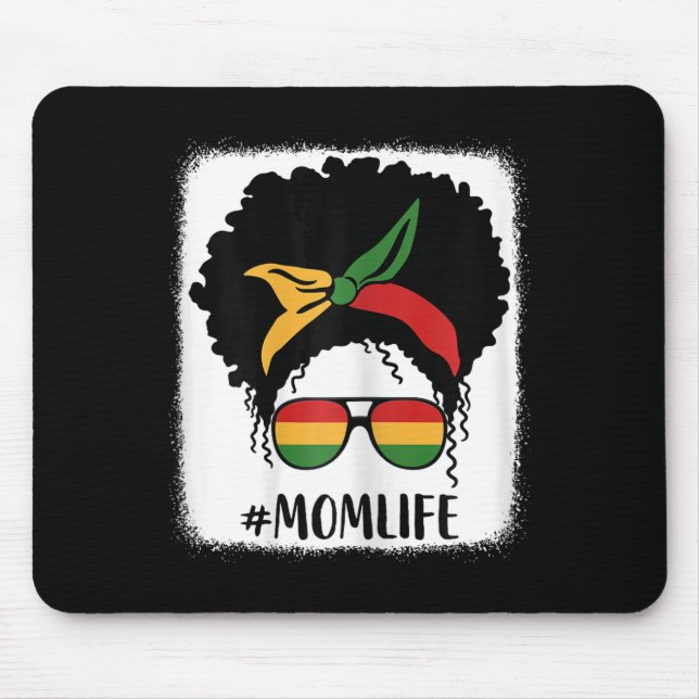 Afro Mama Life Black Mama Mütter D Mousepad (Vorne)