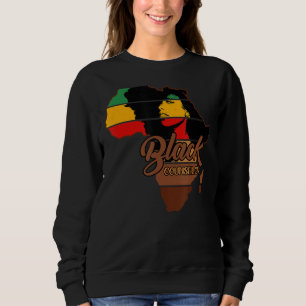 Afro Melanin Black Counselor Zurück Geschichte Sweatshirt