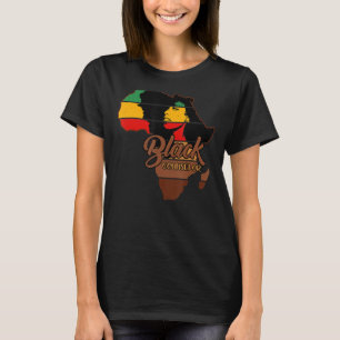 Afro Melanin Black Counselor Zurück Geschichte T-Shirt