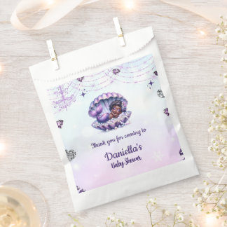 Afro Mermaid Baby Shower Geschenktütchen