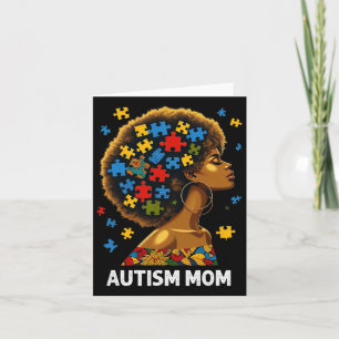 Afro Mother Autism Awaren Karte