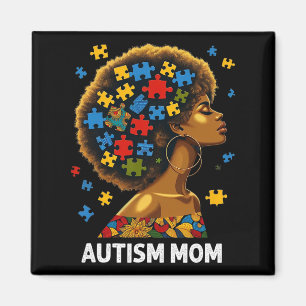 Afro Mother Autism Awaren Magnet