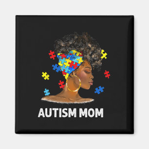 Afro Mother Autism Awaren Magnet
